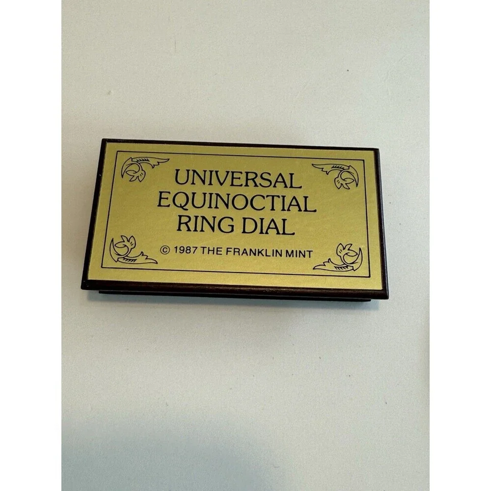 Vintage The Franklin Mint 1987 Vintage Universal Equinoctial Ring Dial